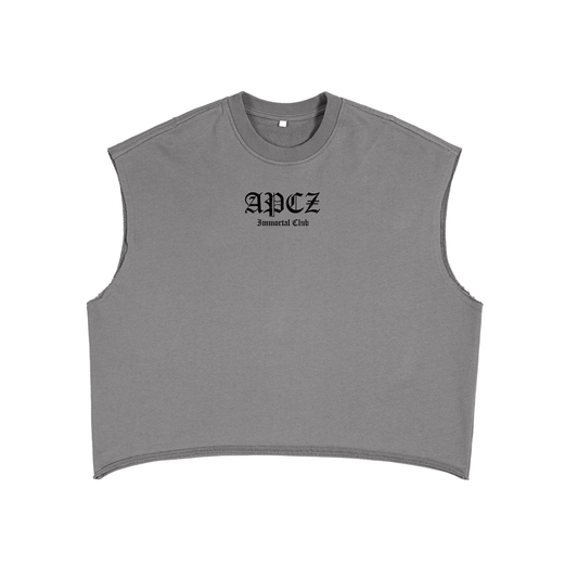 IMC OLDIE CUTOFF BLACK (FRONT/BACK)