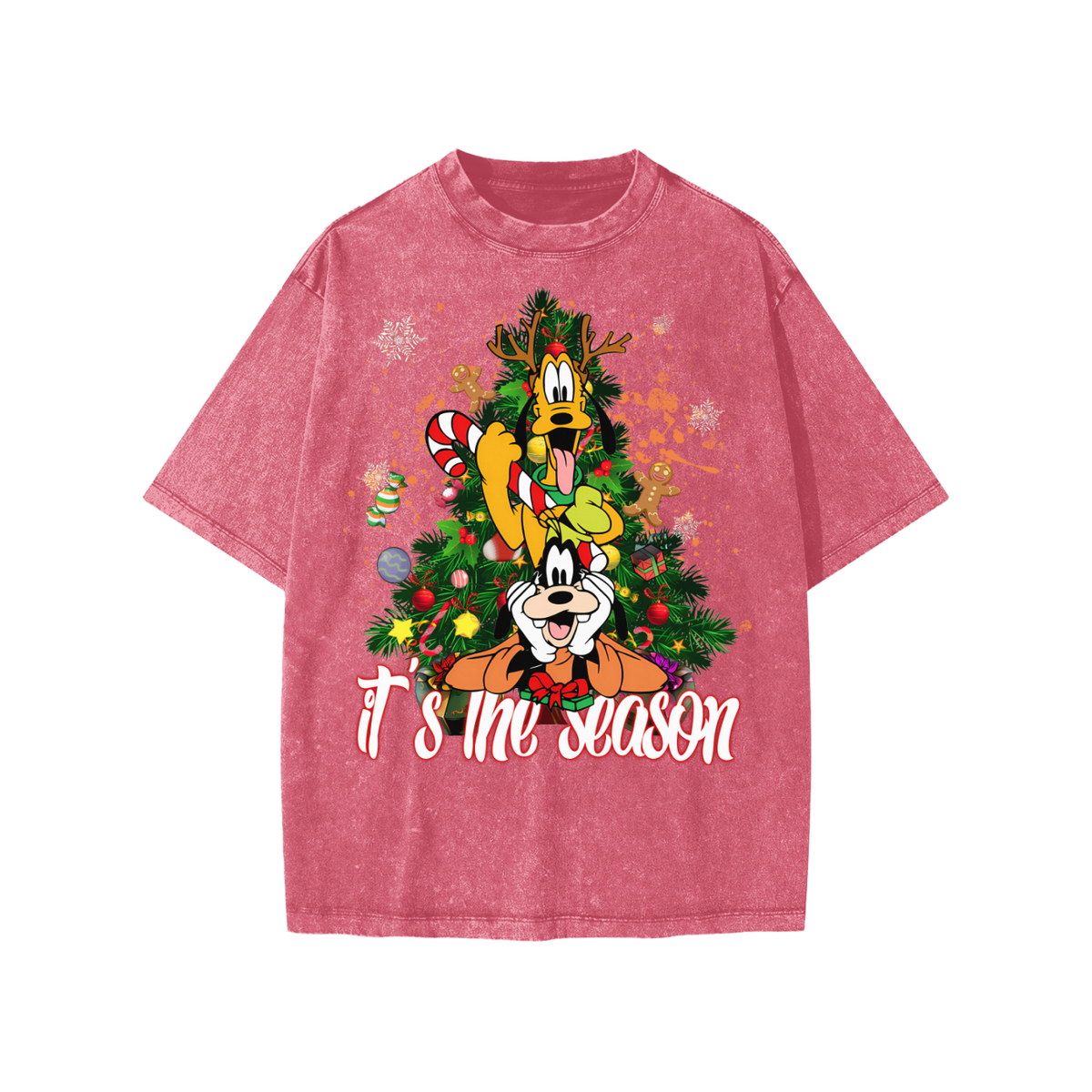 Snow Washed Kids' T-Shirt (HOLIDAY PLUTO & GOOFY)
