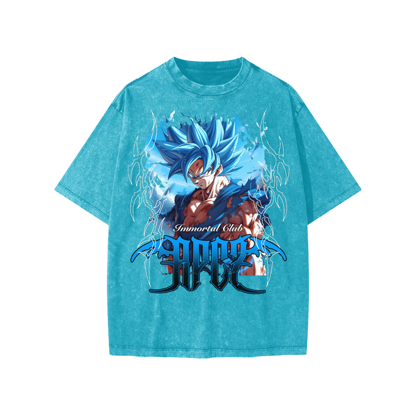 Snow Washed Kids' T-Shirt (IMC GOKU BLUE)