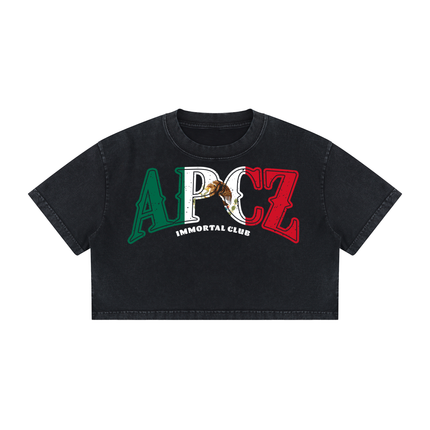 Women's Mineral Wash  Crop T-Shirt (MEXICO)