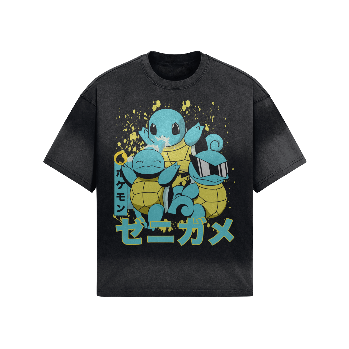 SQUIRTLE (Tie-dyed black)