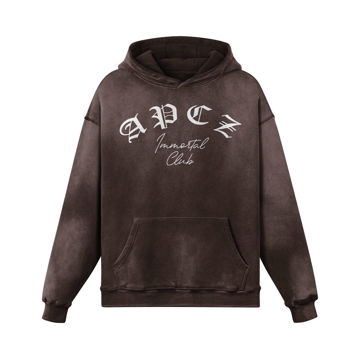 SUN FADED HOODIE (OLD ENGLISH)