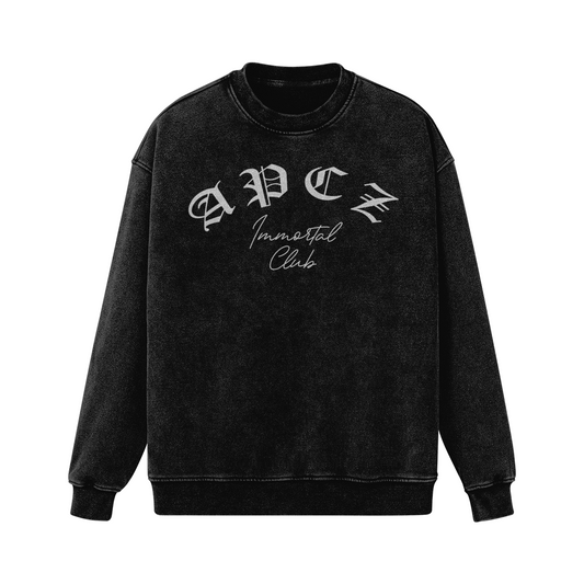 FADED CREW NECK ( OLD ENGLISH)