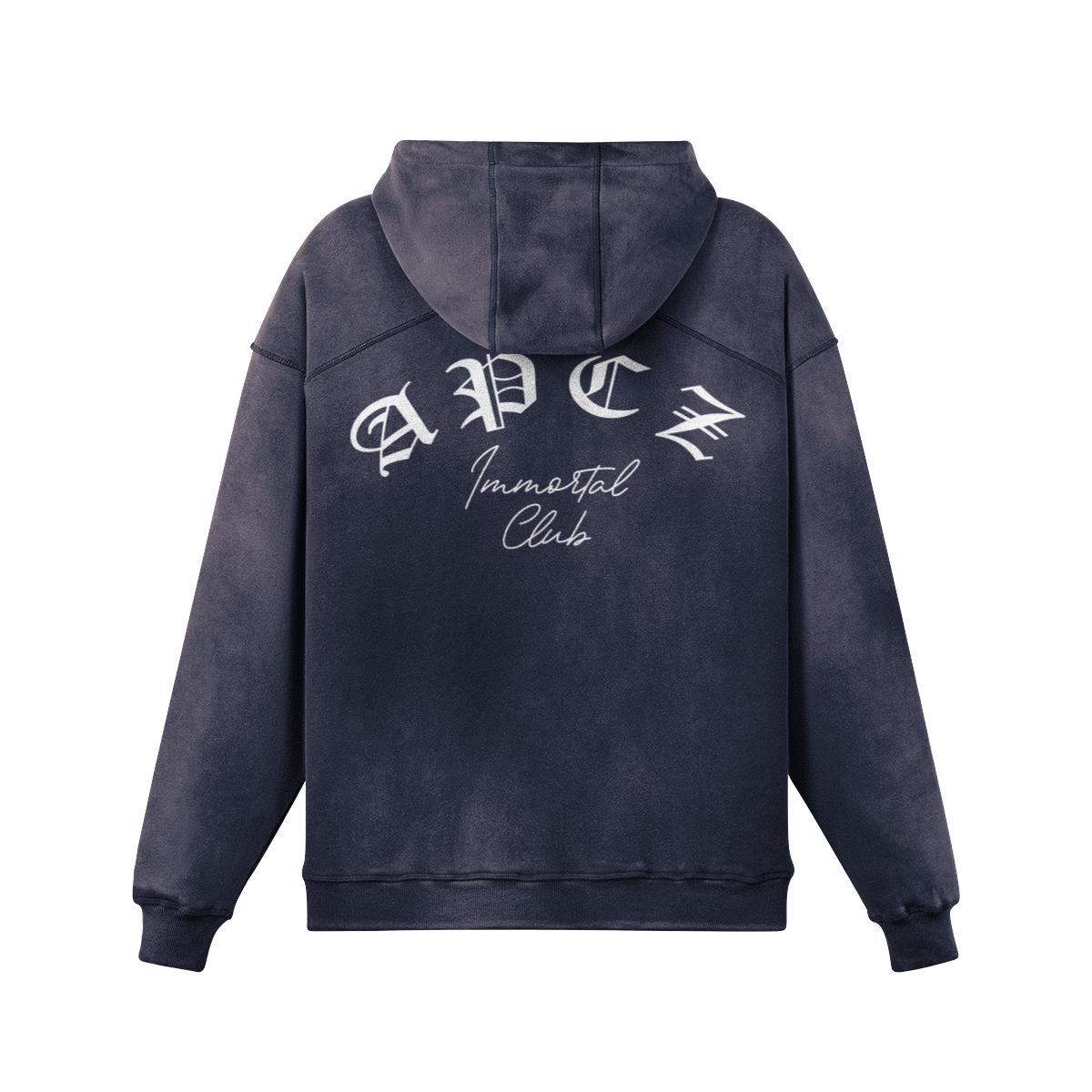 SUN FADED HOODIE (OLD ENGLISH) BACK