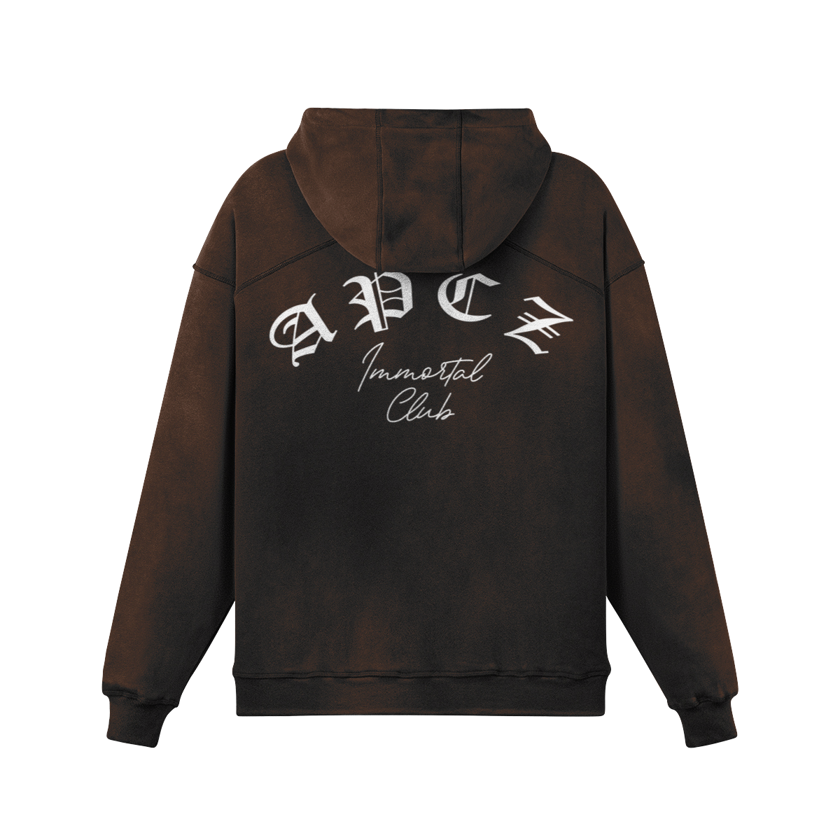 SUN FADED HOODIE (OLD ENGLISH) BACK